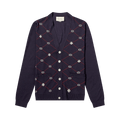Gucci Wool Cardigan "Blue/Multicolor"