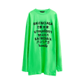 Balenciaga Languages Long-Sleeve T-Shirt "Fluo Green"