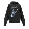 C2H4 My Own Private Planet Grunge Guitar Print Hoodie "Grey"