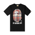 BAPE Check By Bathing Ape Tee "Black/Red"
