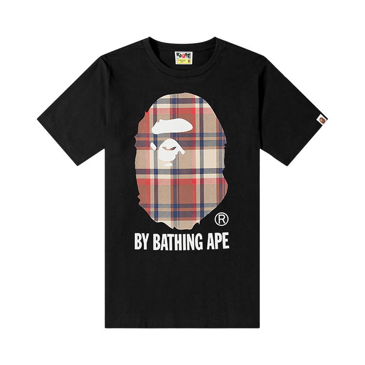 BAPE Check By Bathing Ape Tee "Black/Red"