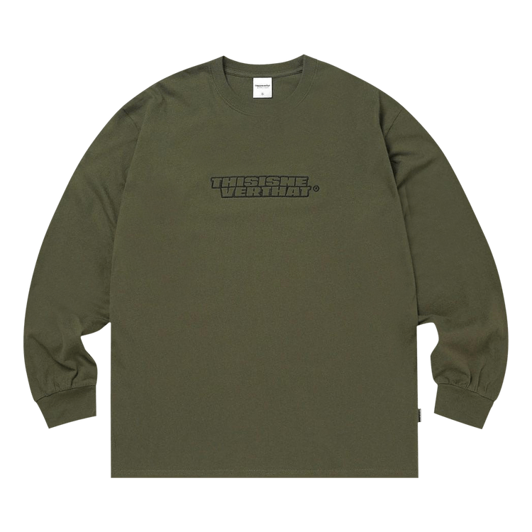 thisisneverthat BS-Logo Long-Sleeve Top "Olive"