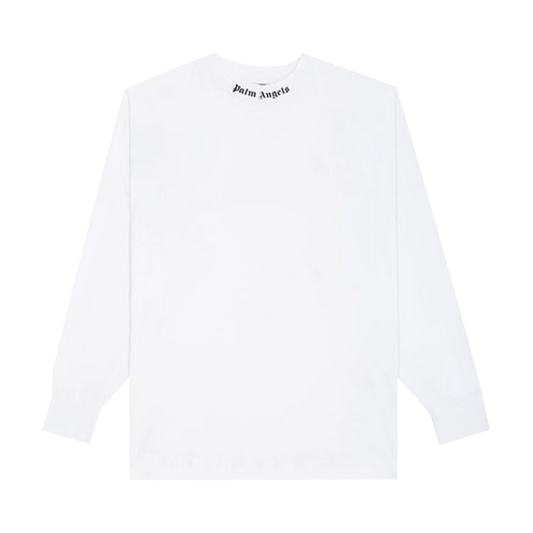 Palm Angels Classic Logo Over Long-Sleeve Tee "White/Black"