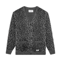 Wacko Maria Leopard Mohair Cardigan "Grey"