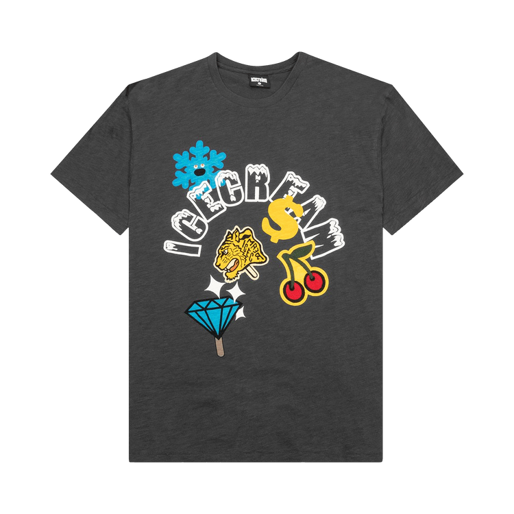 Icecream Melted Short-Sleeve Knit "Shale"
