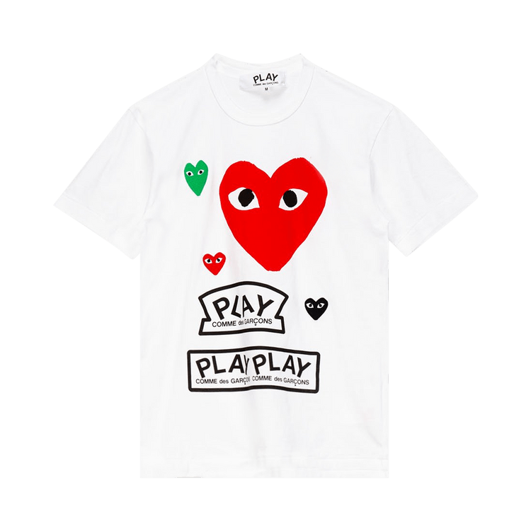 Comme des Garçons PLAY Misc Logo T-Shirt "White"