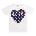 Comme des Garçons PLAY Polka Dot Tee "White"