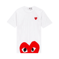 Comme des Garçons PLAY Half Heart Tee "White"