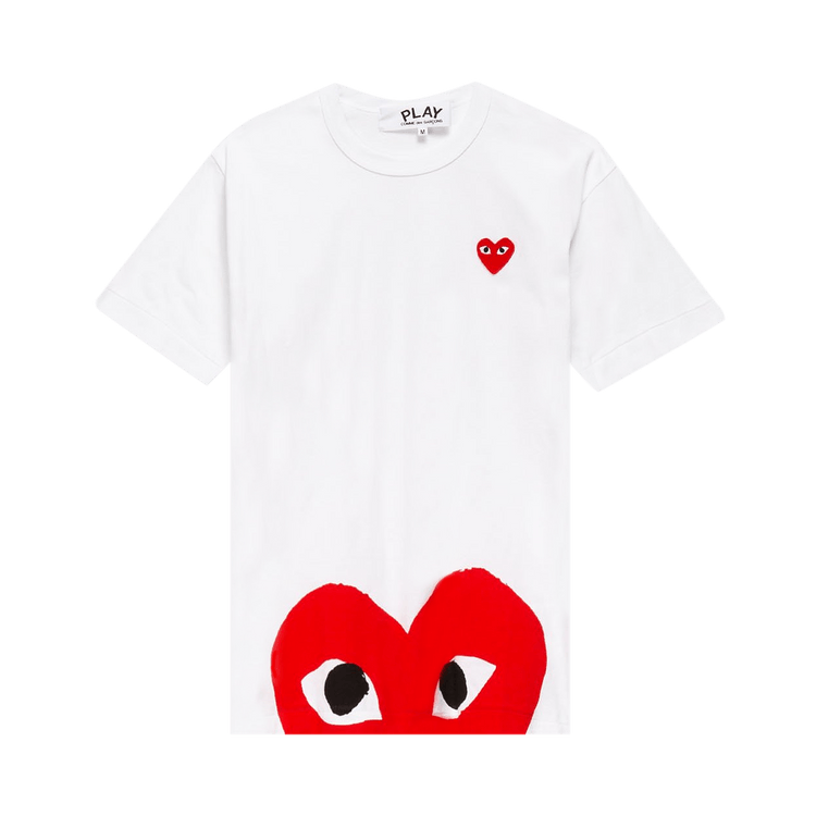 Comme des Garçons PLAY Half Heart Tee "White"