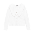 GANNI Cotton Poplin Shirt "Bright White"