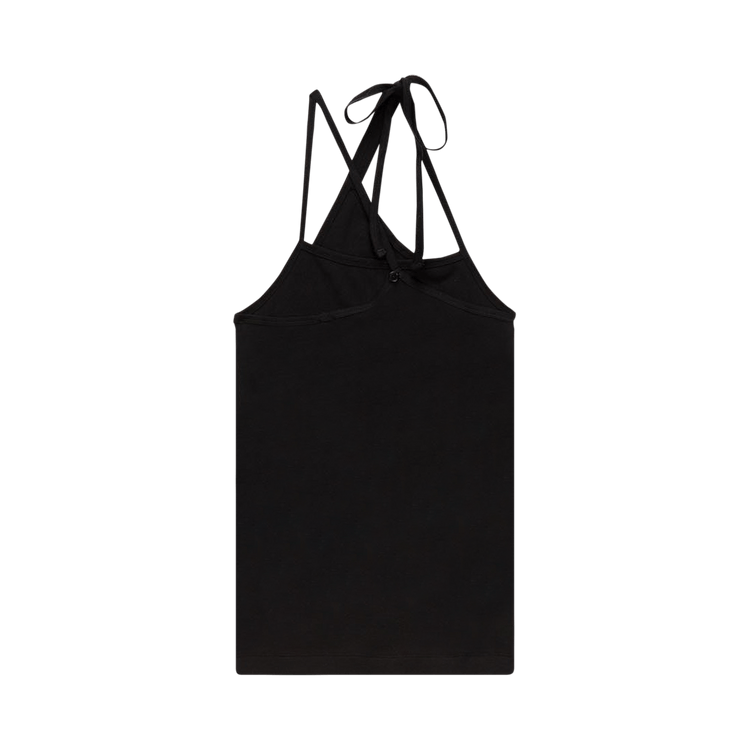 Helmut Lang Asymmetric Rib Tank "Basalt Black"