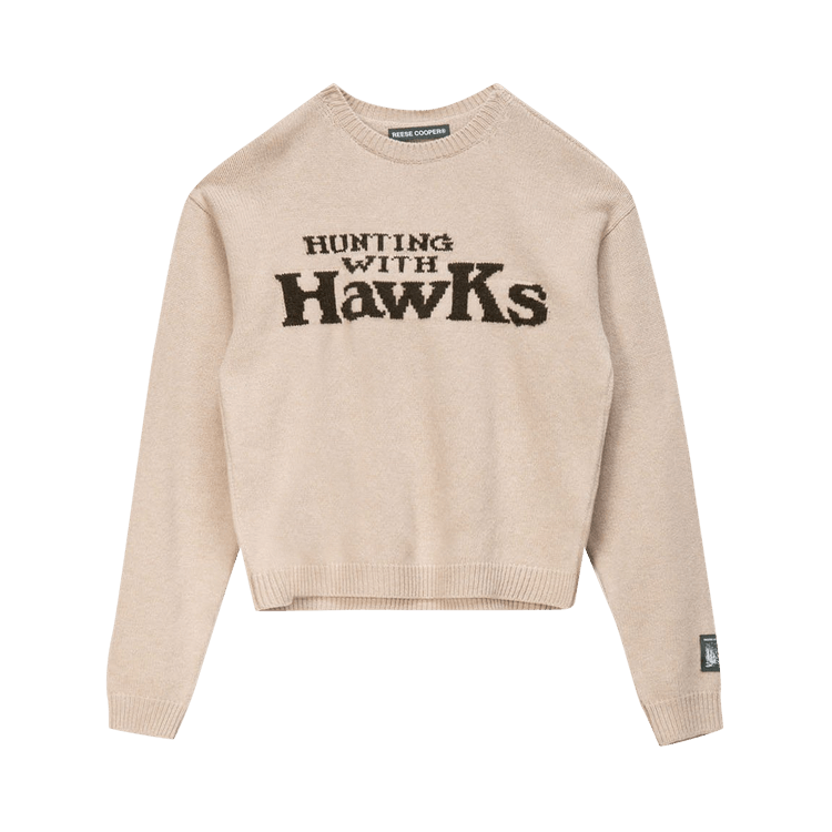 Reese Cooper Hunting With Hawks Sweater "Cream"