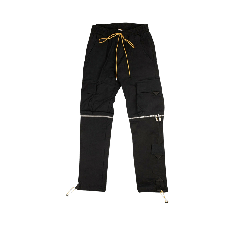 Rhude Zip Cargo Pants "Black"