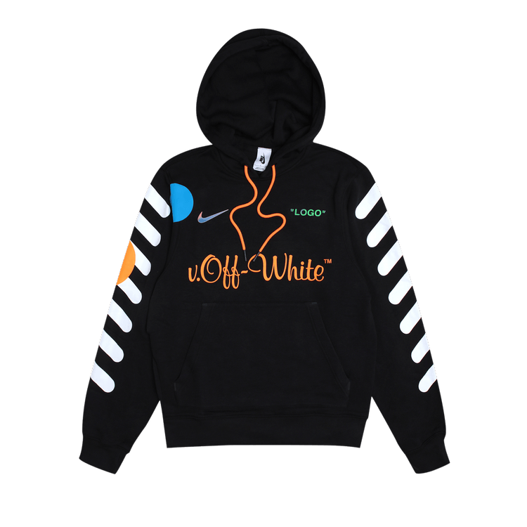 Nikelab x Off-White Mercurial NRG X Hoodie "Black/Total Orange"