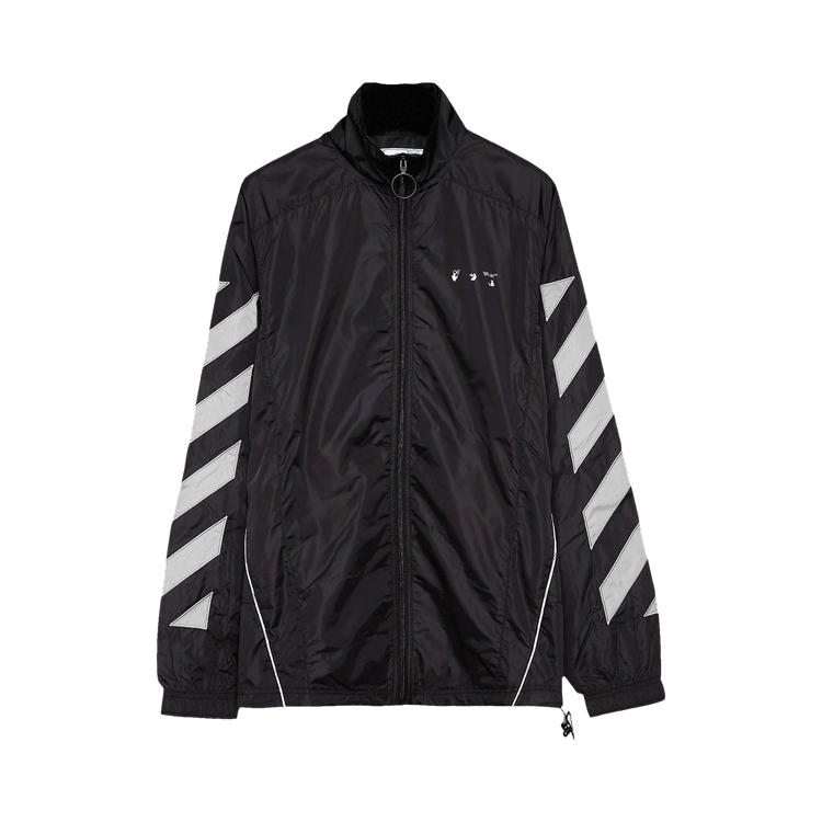 Off-White Diag Nylon Tracktop "Black/Limestone"