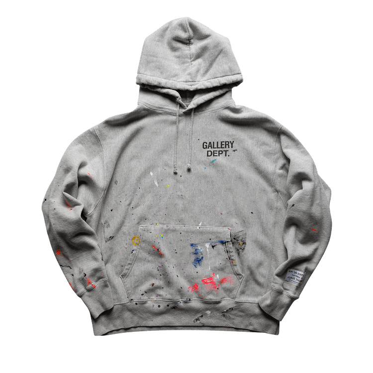 Gallery Dept. Logo Painted Hoodie "Grey"