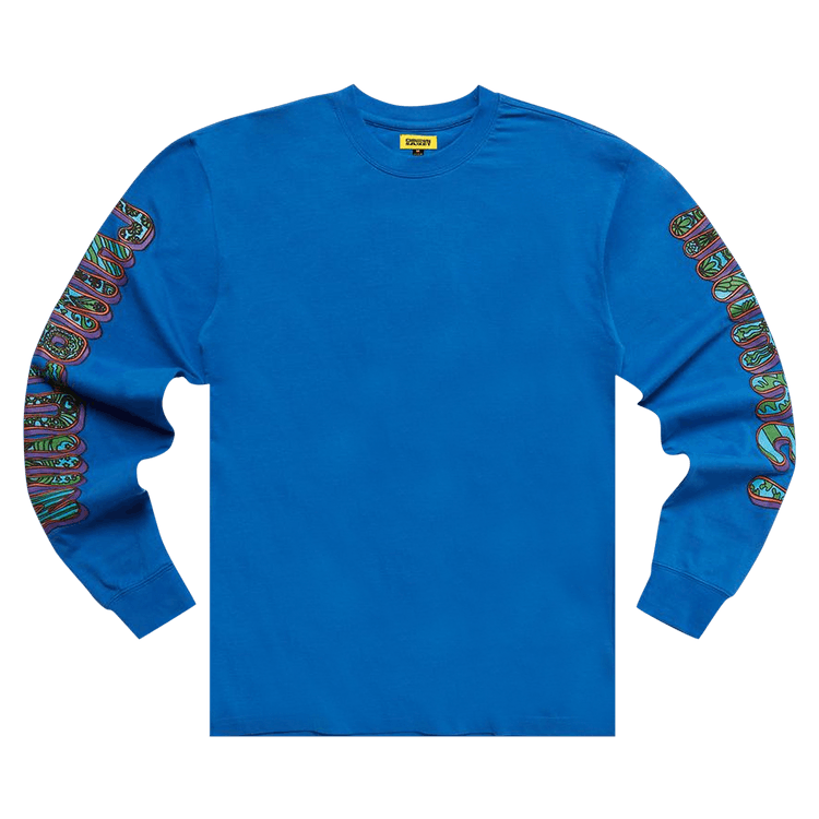 Chinatown Market Hippie Long-Sleeve Tee "Blue"