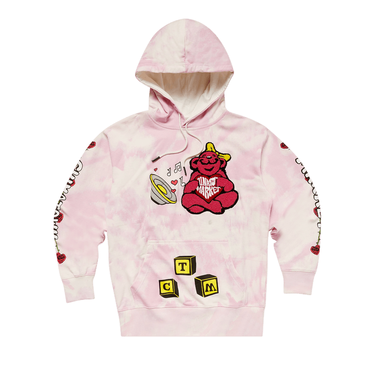 Chinatown Market Be Mine Hoodie "Pink Tie Dye"