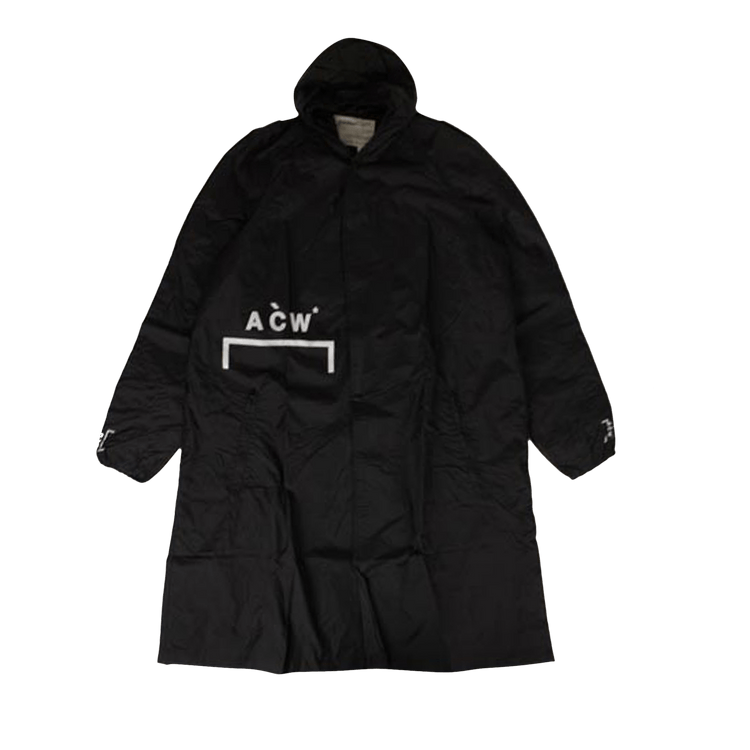 A-Cold-Wall* Long Hooded Rain Jacket "Black"
