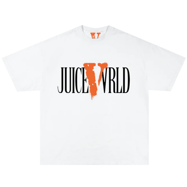 Vlone x Juice WRLD V Logo T-Shirt "White"