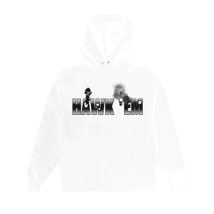 Vlone x Pop Smoke Hawk 'Em Hoodie 'White'