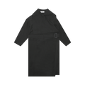 Issey Miyake Paper Like Tricot Coat "Black"