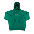 Supreme x KAWS Chalk Logo Hooded Sweatshirt "Light Pine"