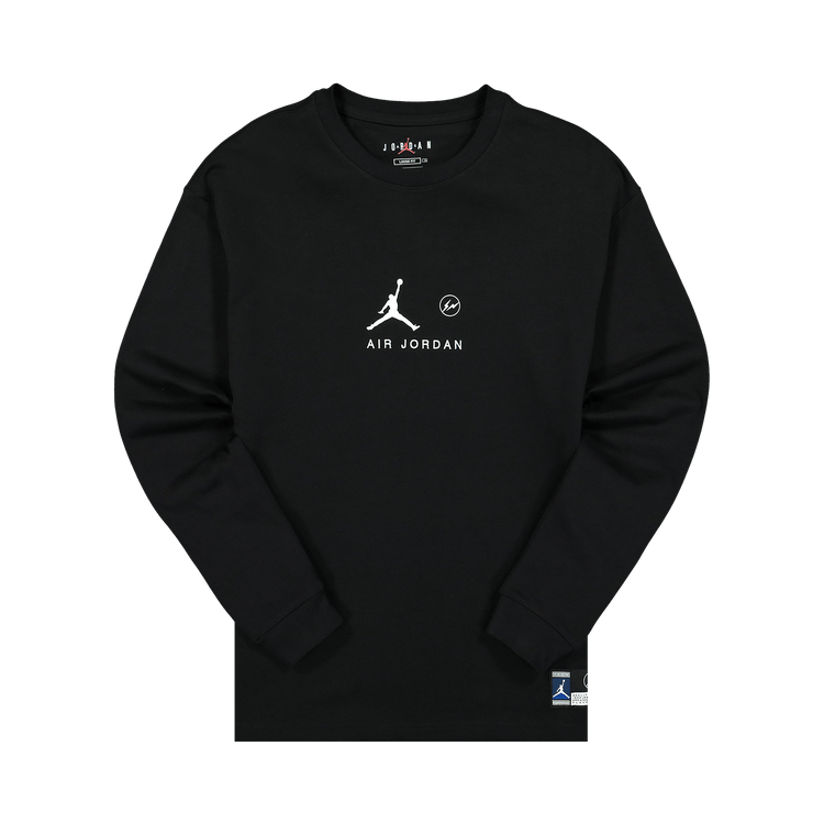 Air Jordan x Fragment Long-Sleeve T-Shirt "Black/Reflective Silver"
