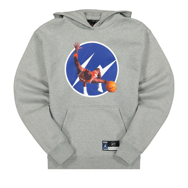 Air Jordan x Fragment Image Pullover Hoodie "Dark Grey Heather"