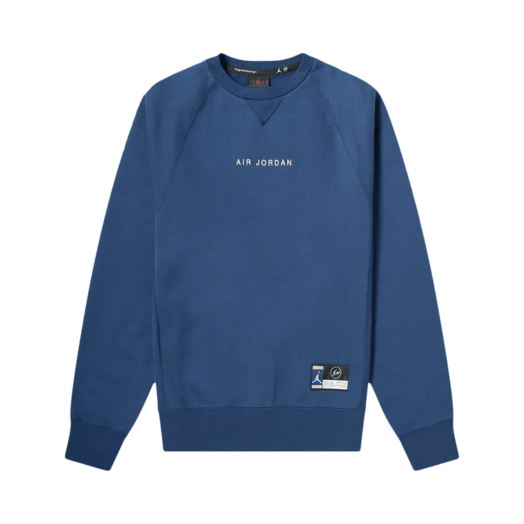 Air Jordan x Fragment Crewneck "Navy/Sport Royal/White"