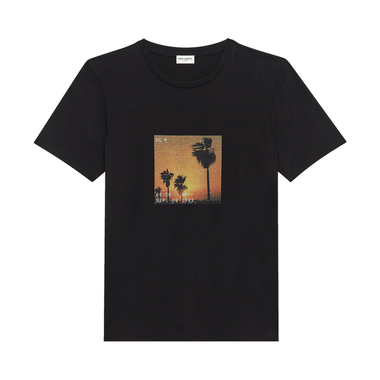 Saint Laurent VHS Sunset T-Shirt "Black"