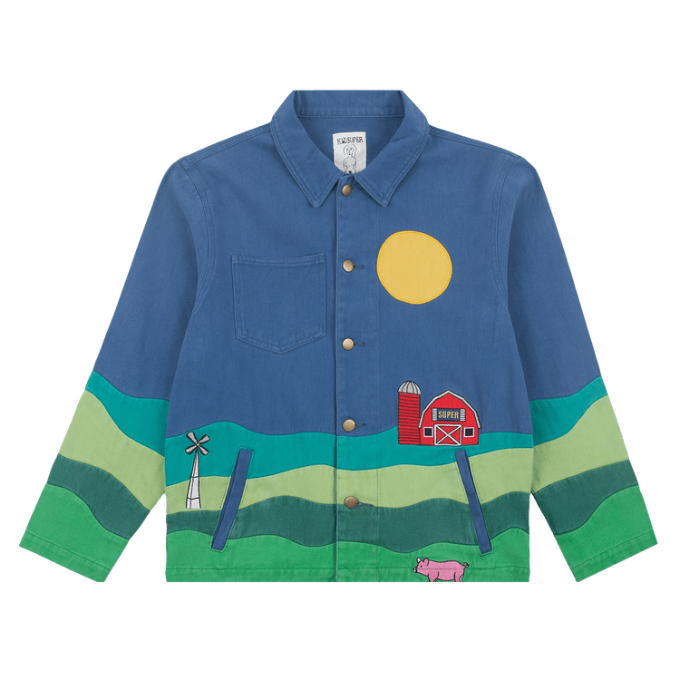 KidSuper Farm Landscape Work Jacket "Blue"