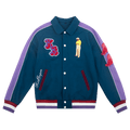 KidSuper Neighborhood Champions Varsity Jacket "Navy"