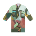 KidSuper Kissing Button Up Coat "Multi"