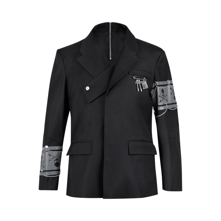 C2H4 x Mastermind Japan C-Mastermind Layered Two-Button Tailored Jacket "Black"