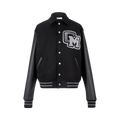 C2H4 x Mastermind Japan C-Mastermind Applique Baseball Jacket "Black"