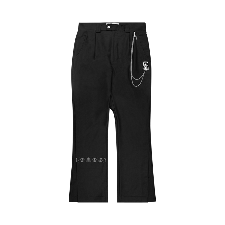 C2H4 x Mastermind Japan C-Mastermind Accumulation Streamline Tailored Trousers "Black"