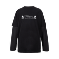 C2H4 x Mastermind Japan C-Mastermind Double Layer Glitter Powder Long-Sleeve T-Shirt "Black"