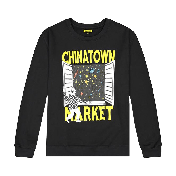 Chinatown Market Window Crewneck "Black"