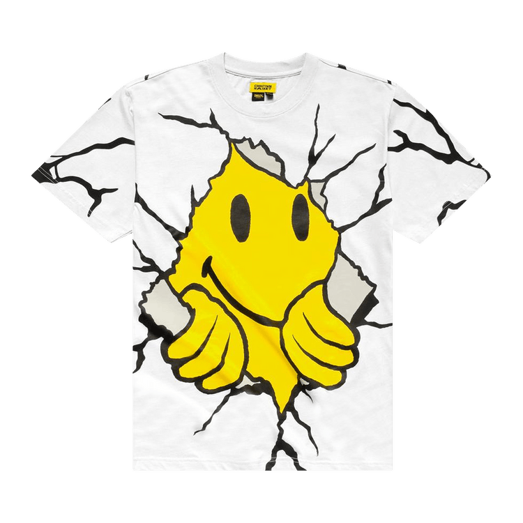 Chinatown Market Smiley Dry Wall Breaker Tee "White"