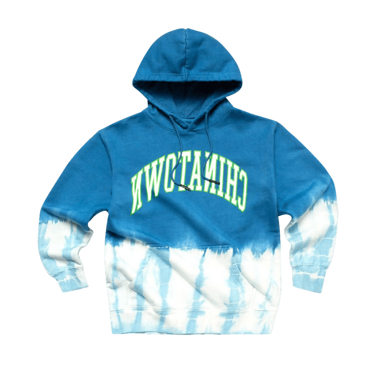 Chinatown Market Reverse Arc Hoodie "Tie-Dye Blue"