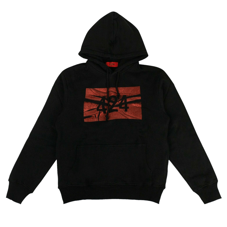 424 Logo Hooded Sweatshirt "Black"