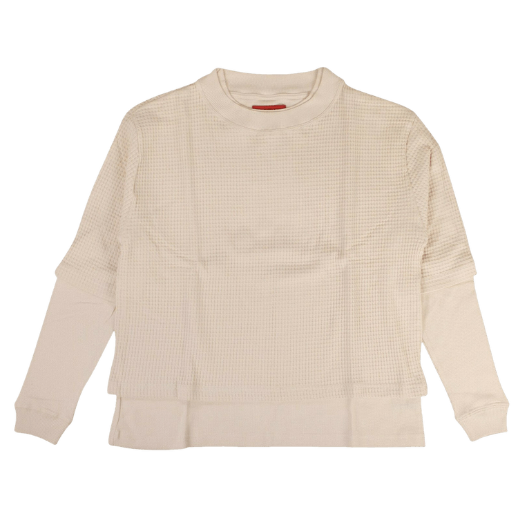 424 Waffle Knit Double Layer T-Shirt "Tan"