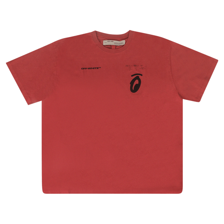 Off-White Split Arrow T-Shirt "Red"