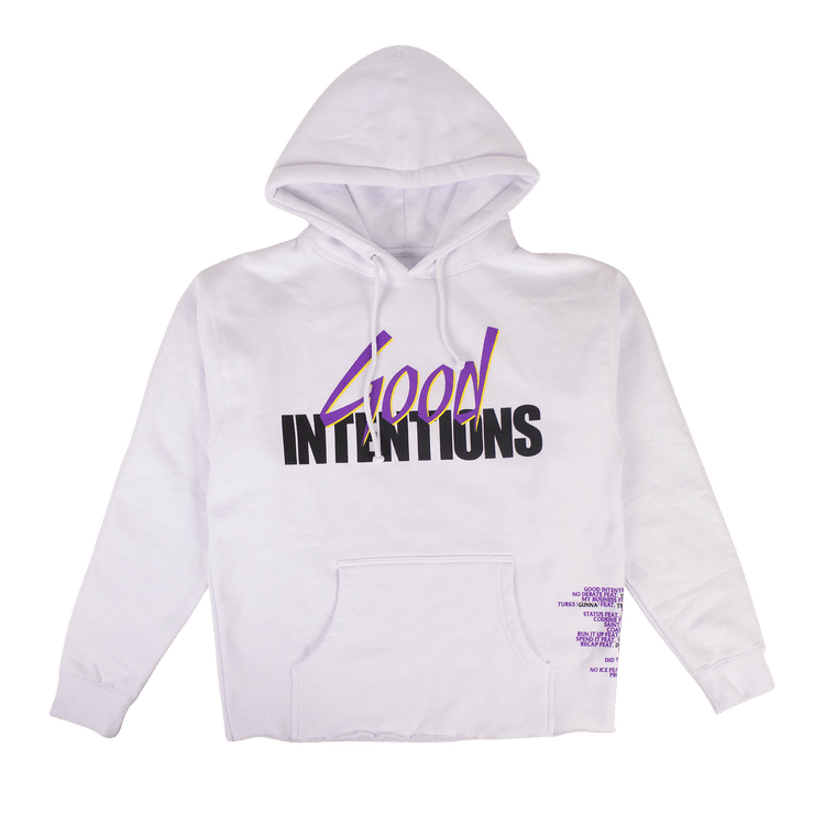 Vlone x Nav Doves Good Intentions Hooded Sweatshirt "White"