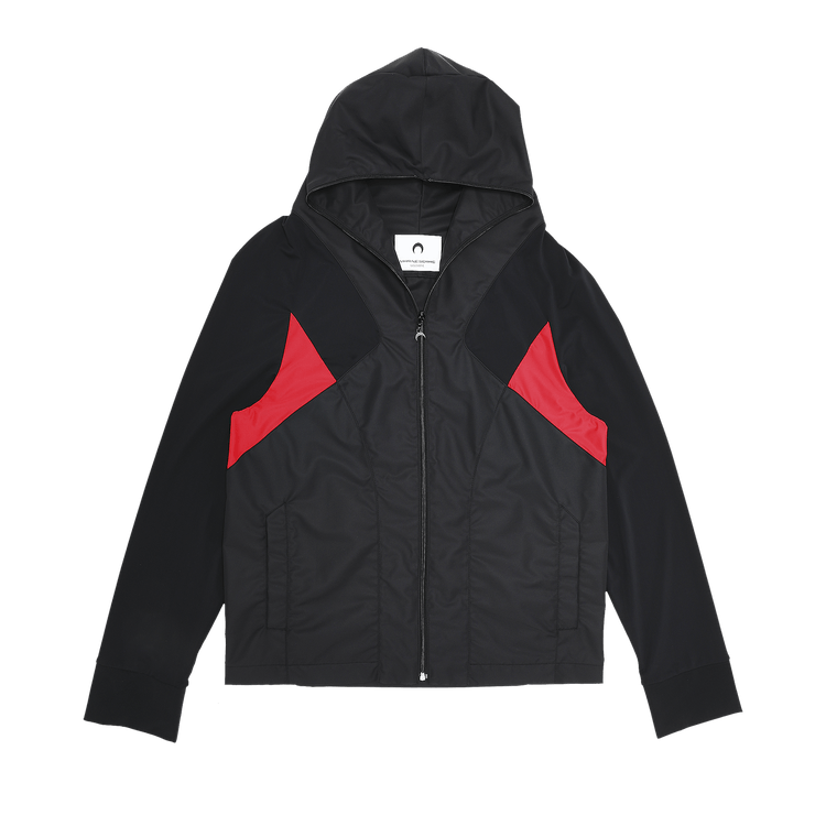 Marine Serre Optic Moon Protective Hoodie "Black"