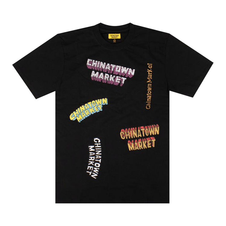 Chinatown Market Multi Logo T-Shirt "Black"
