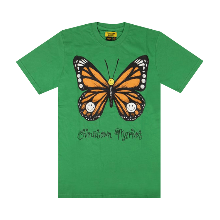 Chinatown Market x SMILEY Butterfly T-Shirt "Green"