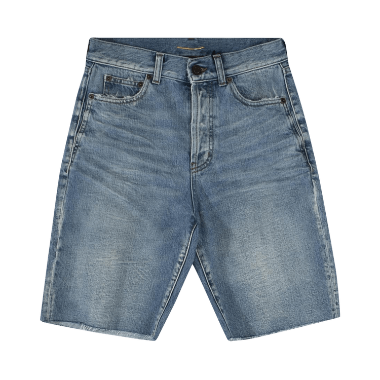 Saint Laurent Denim Shorts "Light Winter Blue"