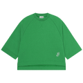 GANNI Oversized Raglan Embroidery Sweatshirt "Kelly Green"